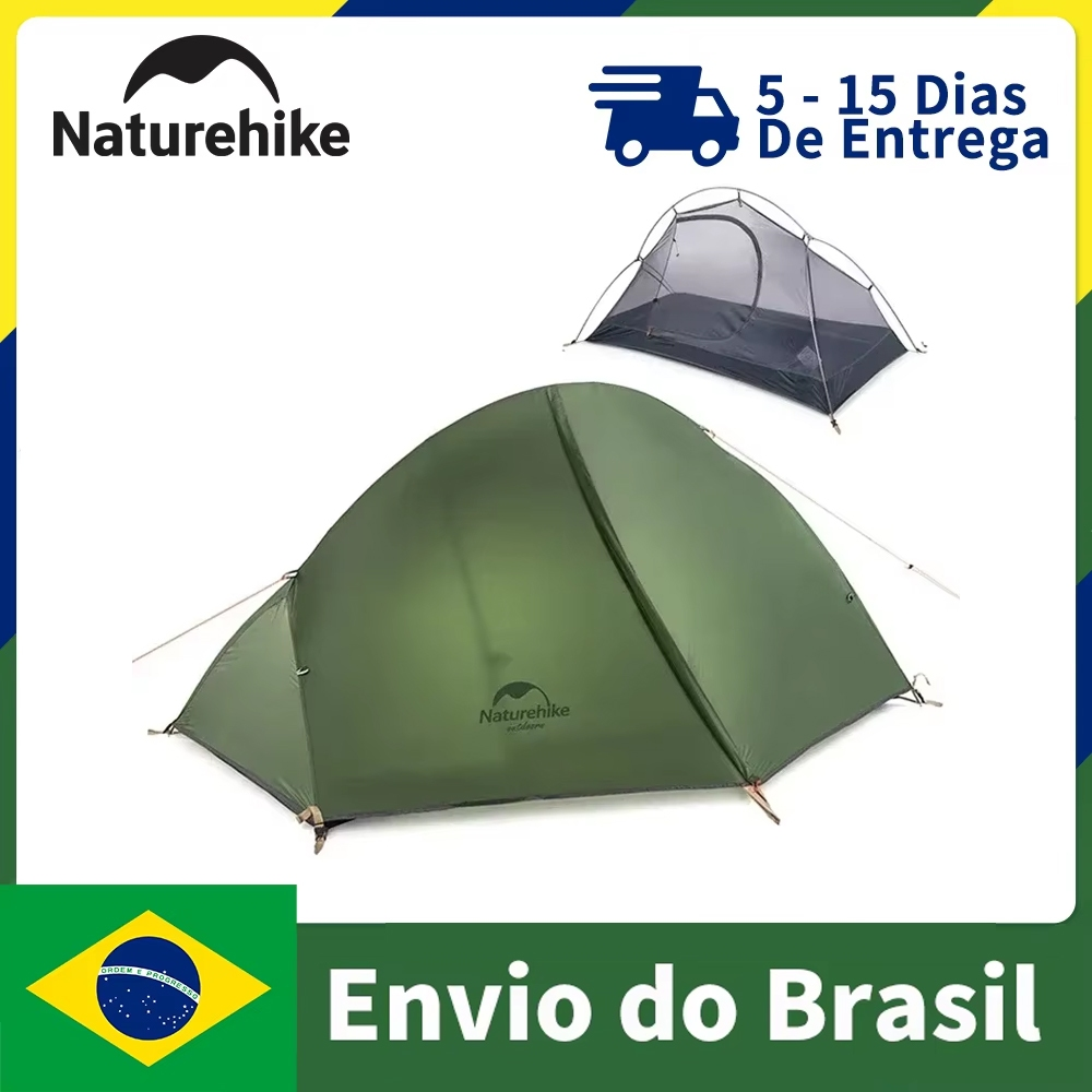 Naturehike Tenda Ultraleve Ao Ar Livre 3 Temporada À Prova Dwaterproof Água 20D Náilon Caminhadas 1 Pessoa Mochila Acamp