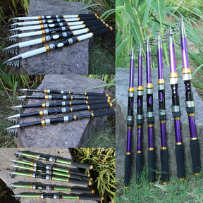 Sougayilang Vara De Pesca Telescópica Portátil , 4 Cores , 1.8m-3.0m , Equipamento Ao Ar Livre , De Carpa , Fibra De Car