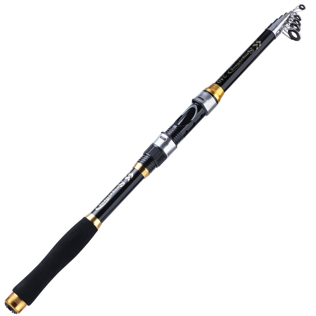 Sougayilang Vara De Pesca Telescópica Portátil , 4 Cores , 1.8m-3.0m , Equipamento Ao Ar Livre , De Carpa , Fibra De Car