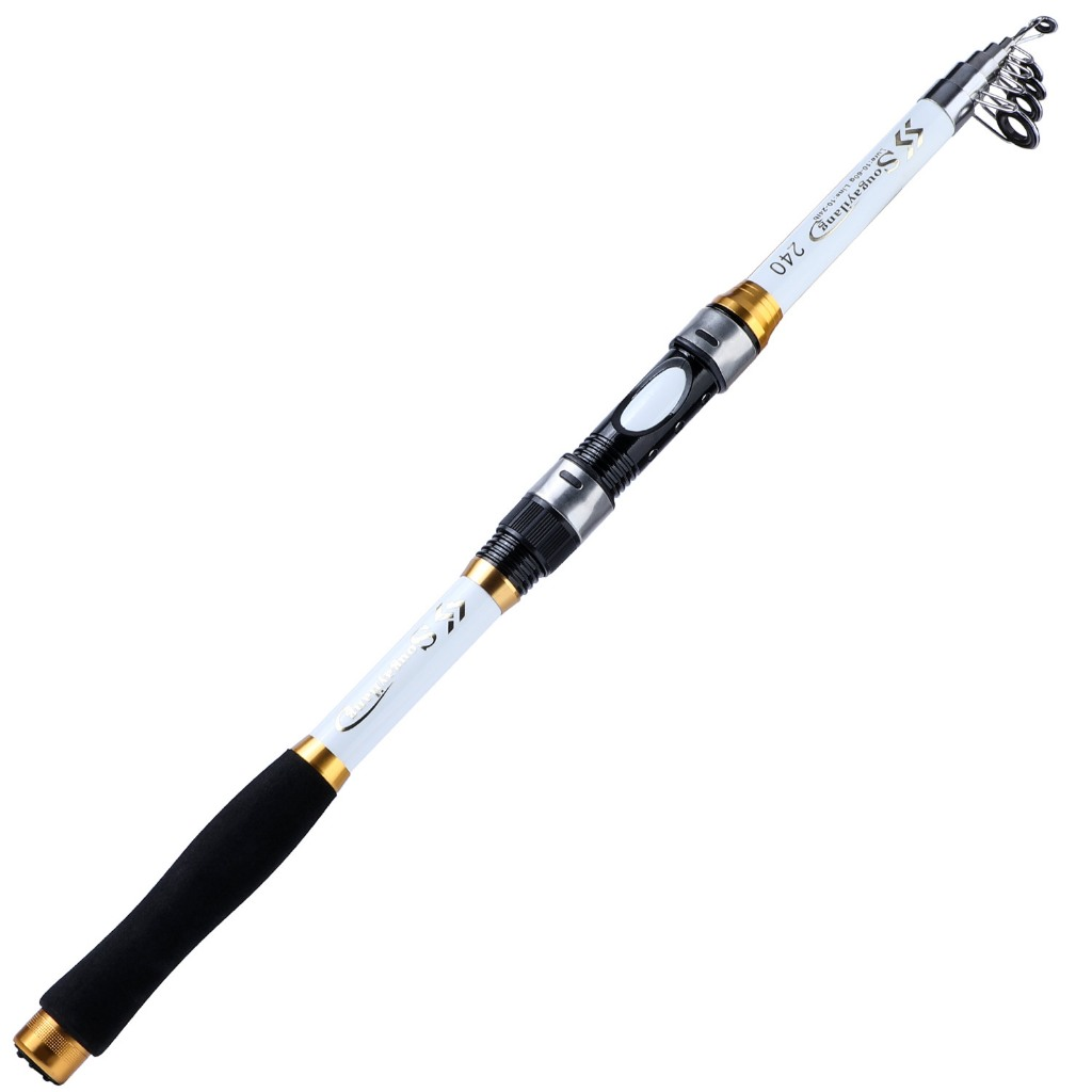 Sougayilang Vara De Pesca Telescópica Portátil , 4 Cores , 1.8m-3.0m , Equipamento Ao Ar Livre , De Carpa , Fibra De Car