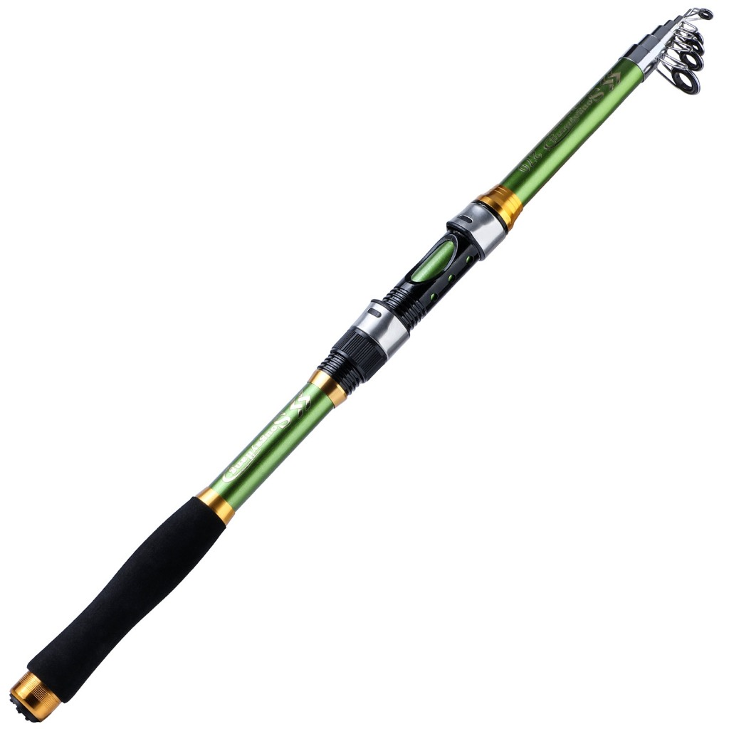 Sougayilang Vara De Pesca Telescópica Portátil , 4 Cores , 1.8m-3.0m , Equipamento Ao Ar Livre , De Carpa , Fibra De Car