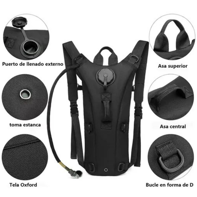 Bolsa Saco Estanque 3l Impermeável Camping Acampamento Água Mochila de hidratação para ciclismo