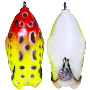 Kit 12 Iscas Artificial Sapo Frog Anti Enrosco ca De Pesca De Sapo Biônico Especiais Para Baixo E Água Doce