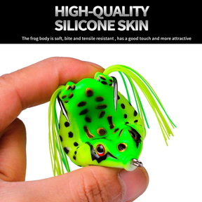 Kit 12 Iscas Artificial Sapo Frog Anti Enrosco ca De Pesca De Sapo Biônico Especiais Para Baixo E Água Doce
