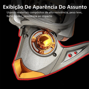 【Compre 1 e ganhe 1 grátis】Carretilha de pesca 5.2:1 Fishing Wheel Spinning Reels MaxDrag 15 Kg