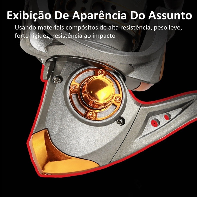 【Compre 1 e ganhe 1 grátis】Carretilha de pesca 5.2:1 Fishing Wheel Spinning Reels MaxDrag 15 Kg