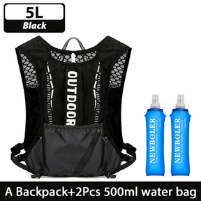Newboler 5L Mochila De Hidratação Para Bicicleta Leve E Respirável Colete De Corrida À Prova D'água Ciclismo Com
