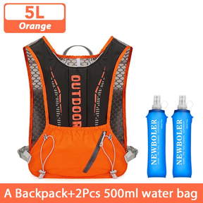 Newboler 5L Mochila De Hidratação Para Bicicleta Leve E Respirável Colete De Corrida À Prova D'água Ciclismo Com