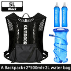 Newboler 5L Mochila De Hidratação Para Bicicleta Leve E Respirável Colete De Corrida À Prova D'água Ciclismo Com