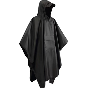 Capa de Chuva PVC Impermeável Completa p/ Motoqueiro c/ Capuz,Forro e Capas de Sapato, Tamanho Único