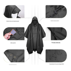 Capa de Chuva PVC Impermeável Completa p/ Motoqueiro c/ Capuz,Forro e Capas de Sapato, Tamanho Único