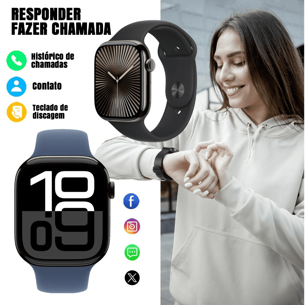 Smartwatch 2025 Novo Original S9 Pro Series 45mm , Monitor De Pressão Arterial-São Paulo , Estoque Disponível