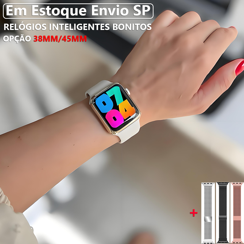 Smartwatch 2025 Novo Original S9 Pro Series 45mm , Monitor De Pressão Arterial-São Paulo , Estoque Disponível