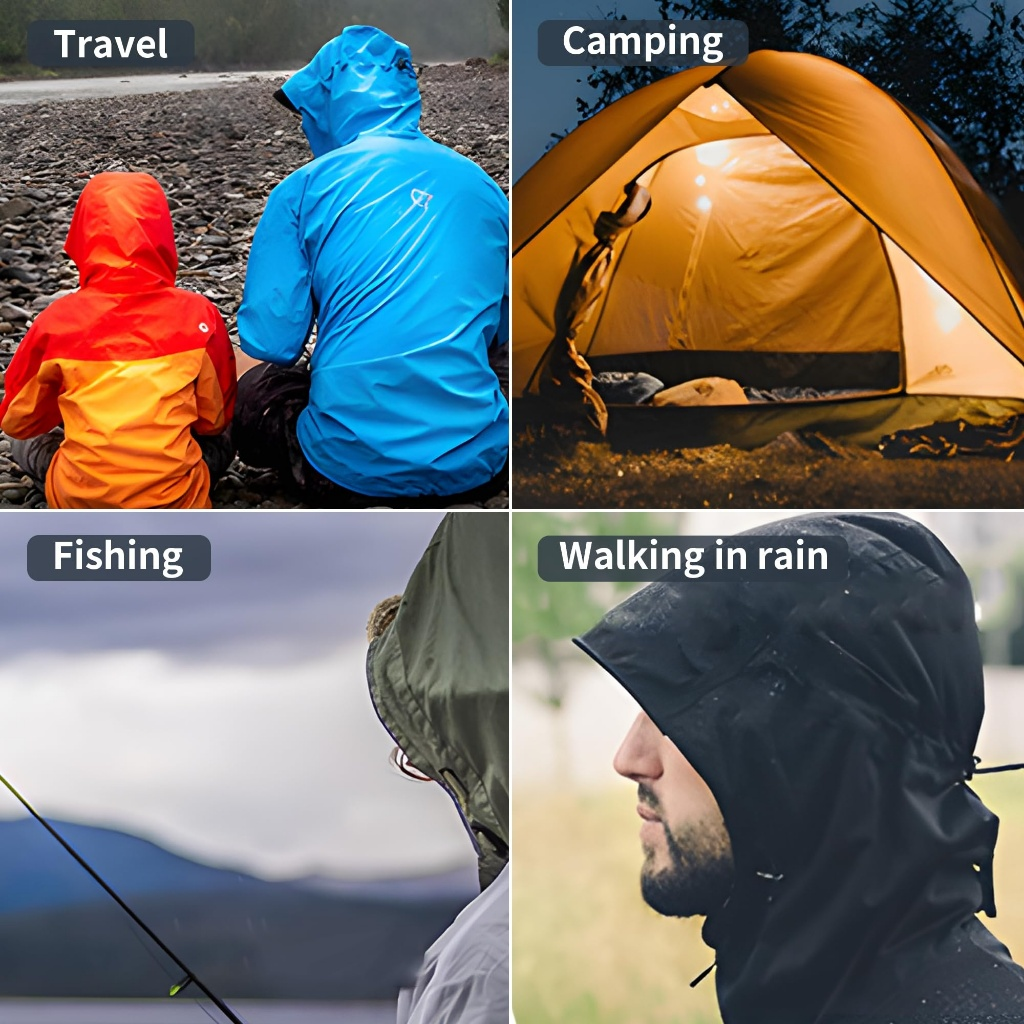 Capa de Chuva PVC Impermeável Completa p/ Motoqueiro c/ Capuz,Forro e Capas de Sapato, Tamanho Único