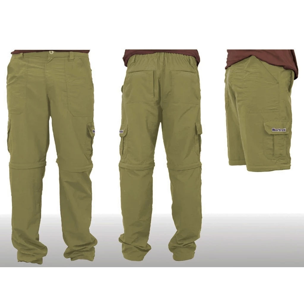 Calça De Pesca Trilha Vira Bermuda Nortrek 6 Bolsos Prot. Uv 50+