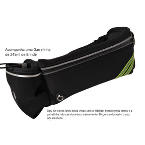 Pochete porta Garrafa Corrida Bike Caminhada Ciclismo Celular até 7,5 Polegadas c Garrafinha Gratis