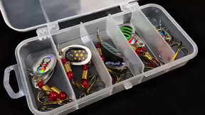 MEDOOSI Kit 20 Unidades Iscas Giratórias Pesca Metal - Spinner Brilho UV | Anti-Enrosco para Traíra/Tucunaré Água