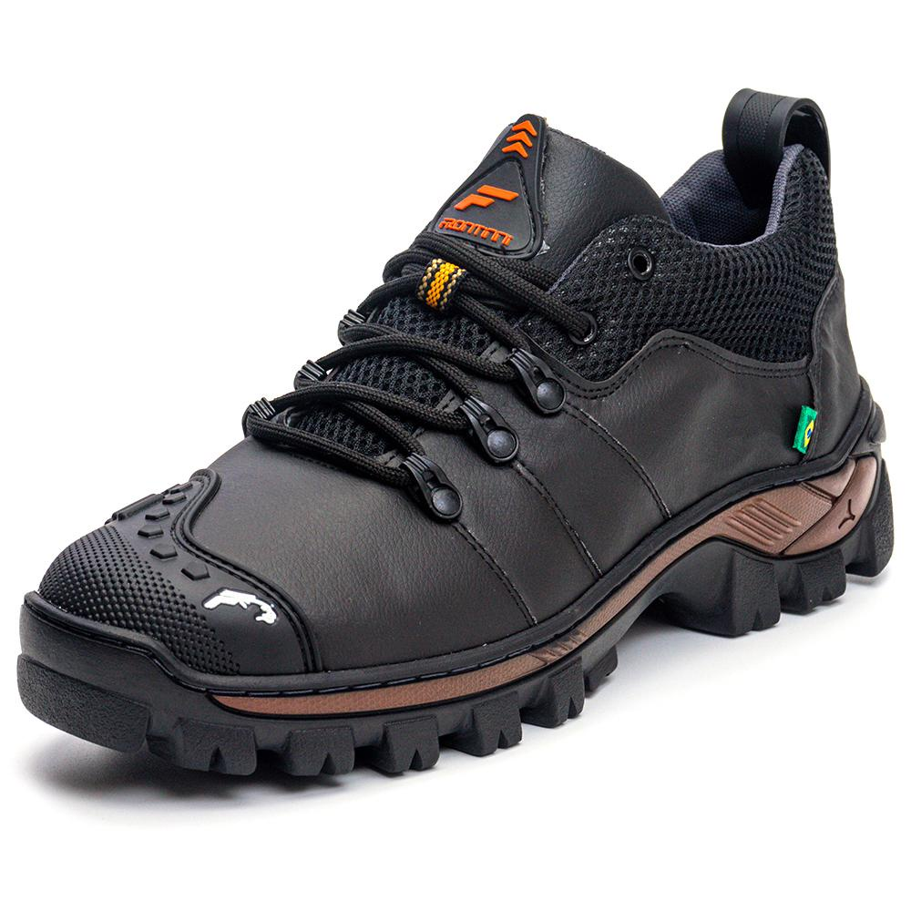 Coturno Masculino Trabalho Segurança Bico Emborrachado Bota Adventure