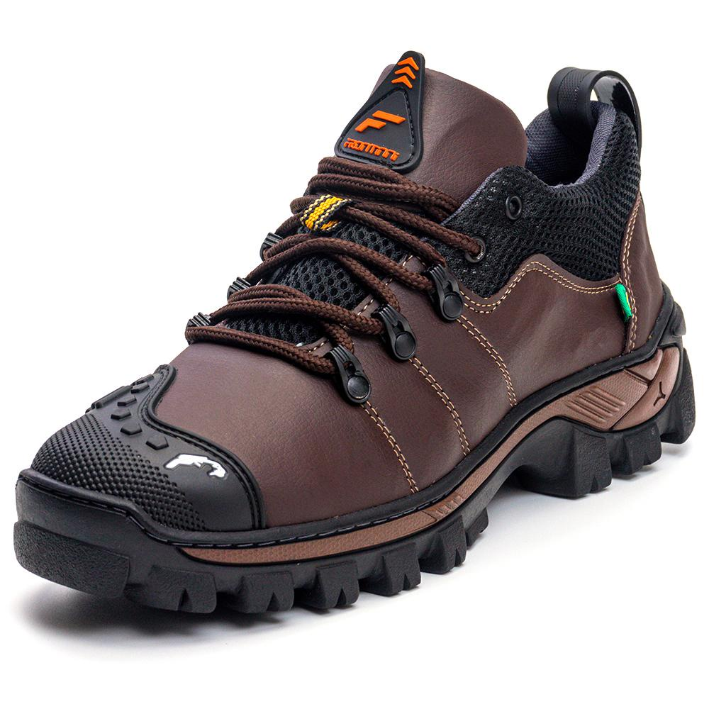 Coturno Masculino Trabalho Segurança Bico Emborrachado Bota Adventure