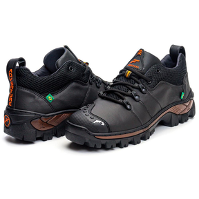 Coturno Masculino Trabalho Segurança Bico Emborrachado Bota Adventure