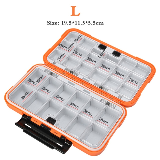 Caixa De Pesca Grande Capacidade 24/28 Grade Acessórios Artes Gancho Isca À Prova D'água Armazenamento De Alta