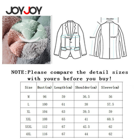 Joyjoy Jaqueta feminina elegante de lã sólida de inverno, casaco de veludo ,blusa de frio feminina com ziper