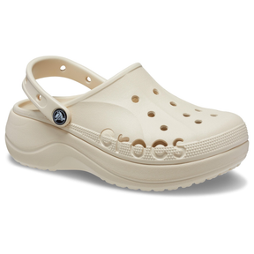 Sandália crocs baya plataform clog winter white