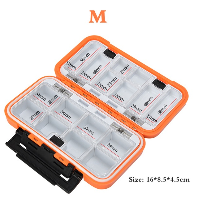 Caixa De Pesca Grande Capacidade 24/28 Grade Acessórios Artes Gancho Isca À Prova D'água Armazenamento De Alta