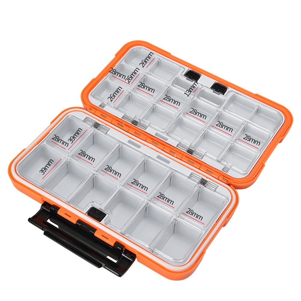 Caixa De Pesca Grande Capacidade 24/28 Grade Acessórios Artes Gancho Isca À Prova D'água Armazenamento De Alta
