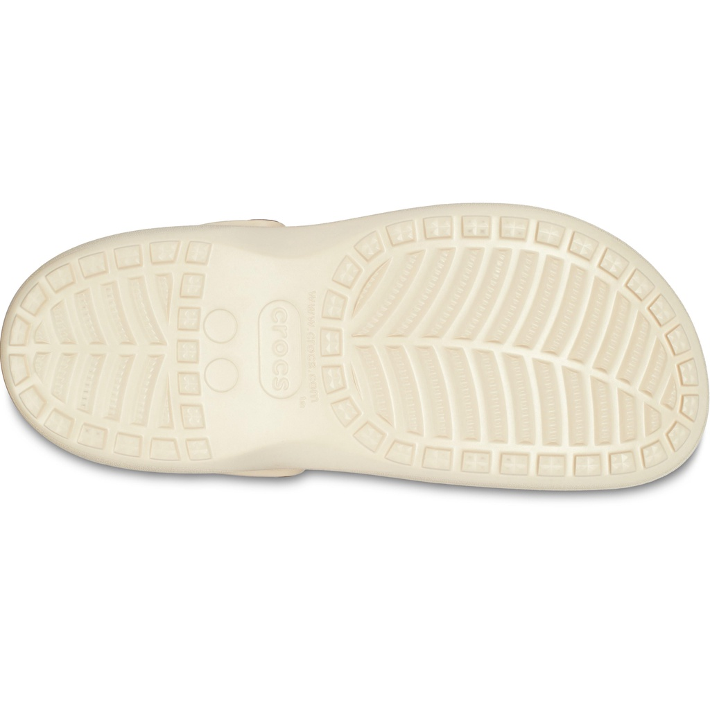 Sandália crocs baya plataform clog winter white