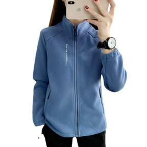 Fêmea Com Zíper Casaco De Lã Espessado E Quente Montanhismo Esportivo Ao Ar Livre