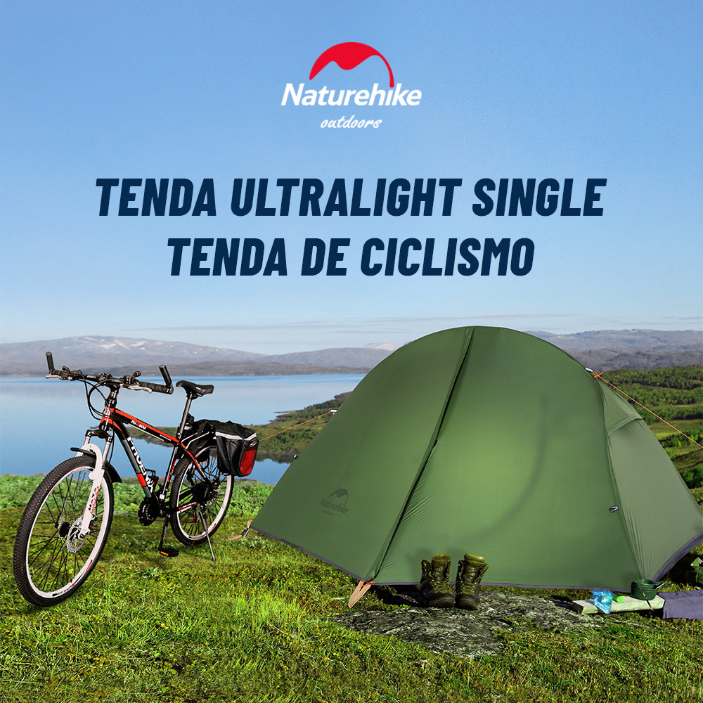 Naturehike Tenda Ultraleve Ao Ar Livre 3 Temporada À Prova Dwaterproof Água 20D Náilon Caminhadas 1 Pessoa Mochila Acamp