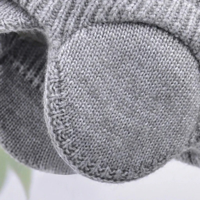 Gorros Skullies Masculinos Com Viseira Para O Calor Inverno Malha Earmuffs Grosso Lã Forrado Crânio Esqui Boné De Beiseb