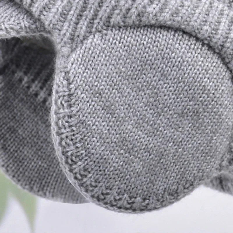 Gorros Skullies Masculinos Com Viseira Para O Calor Inverno Malha Earmuffs Grosso Lã Forrado Crânio Esqui Boné De Beiseb