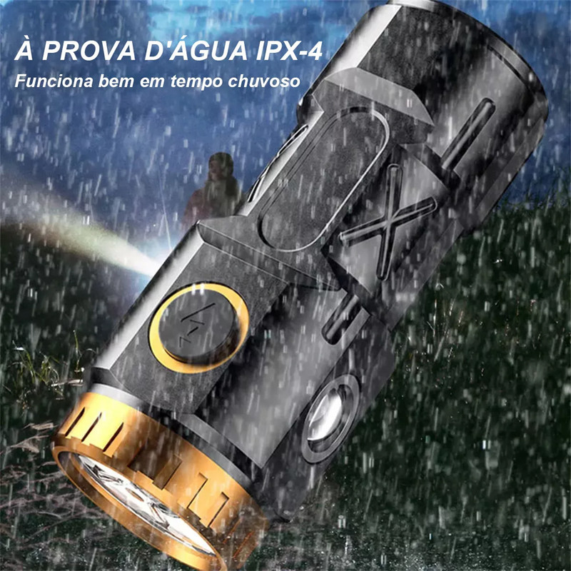 Lanterna Tática Poderosa De Alta Potência Recarregável Por USB