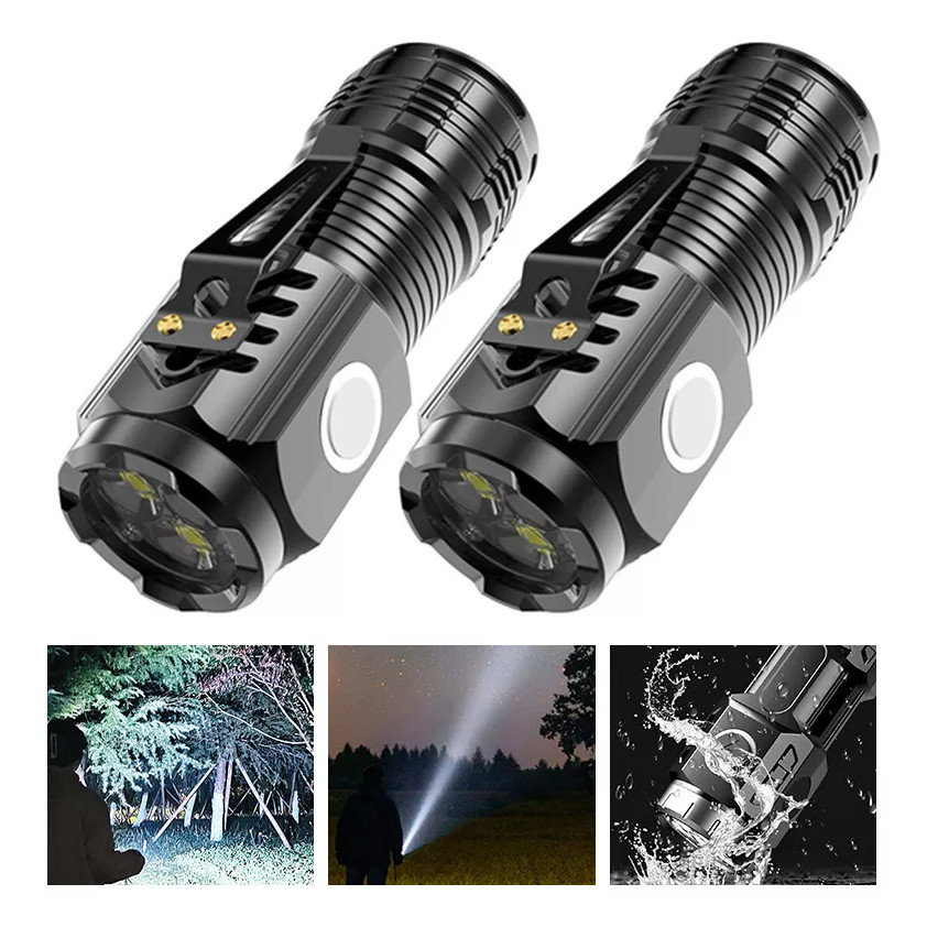 Lanterna Tática Poderosa De Alta Potência Recarregável Por USB