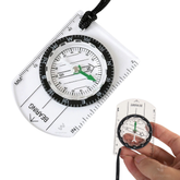 Bússola Cordão Camping Sobrevivência Régua Trilha Mapa Graus Tática Acampamento Bolso Caça Pesca