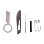 Chaveiro Paracord Kit Sobrevivência c/ Apito XGJ-8 (20 Itens)