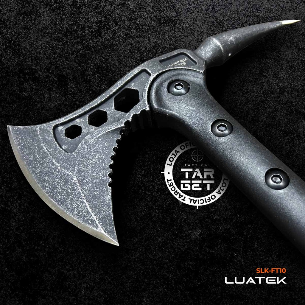 Machado Tático Militar Aço Tomahawk P/ Sobrevivência Caça Pesca Camping Machadinha Afiado SLK FT10
