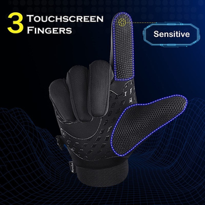 Luvas De Inverno Masculinas Impermeáveis Térmicas Com touch screen E Bolso Antiderrapante