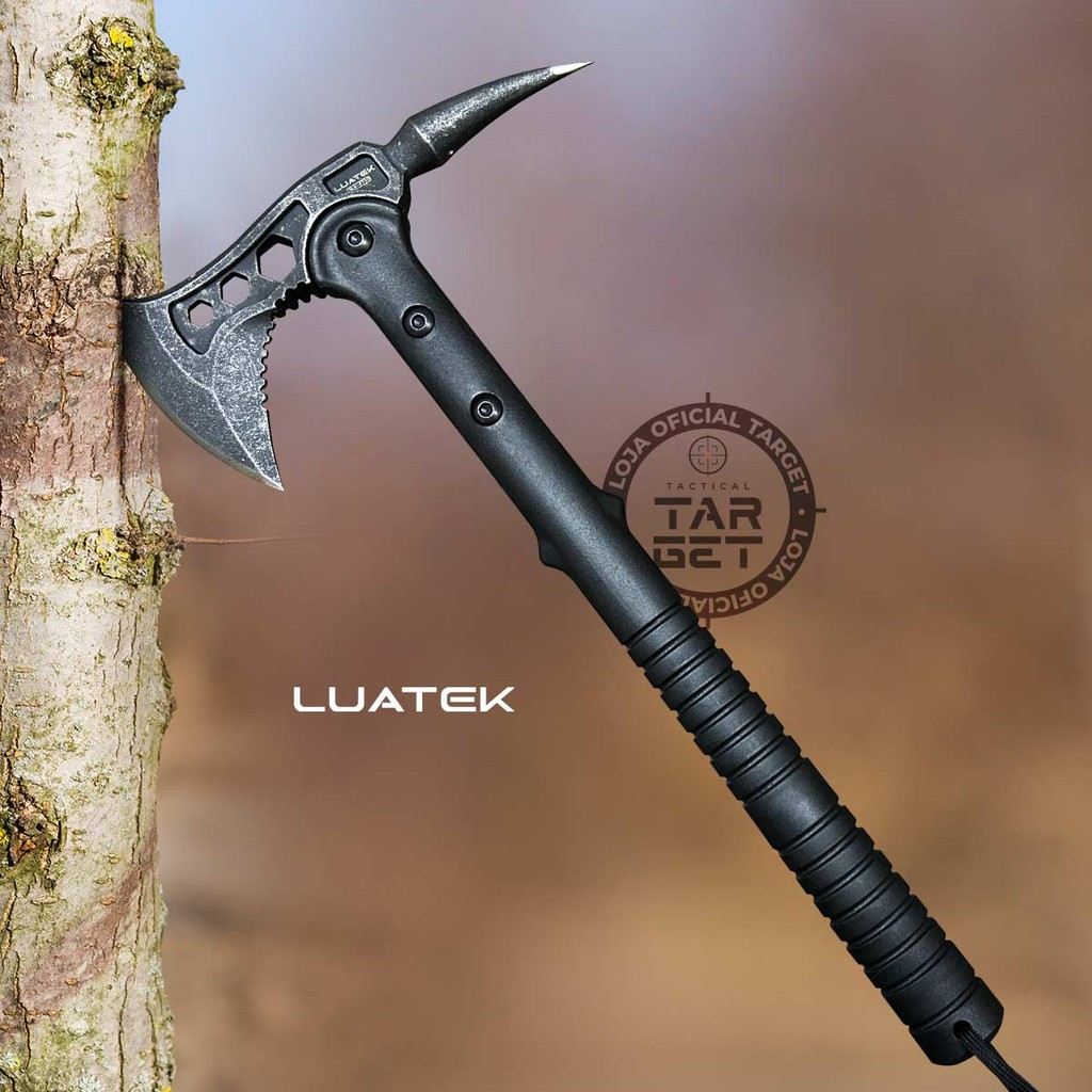 Machado Tático Militar Aço Tomahawk P/ Sobrevivência Caça Pesca Camping Machadinha Afiado SLK FT10