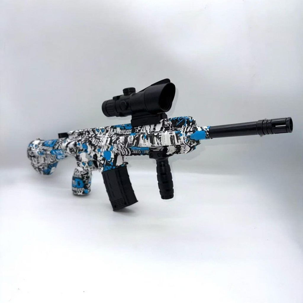 (Grande) M416 Arma Metralhadora blaster Lança Bolinhas De Gel Elétrica Pistola de gel blaster