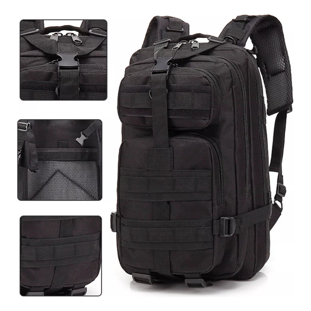 Mochila Militar Tática 40l Impermeável Grande Camping Litros Reforçada com Bandeira Masculina Feminina