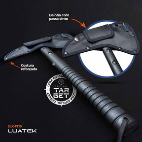 Machado Tático Militar Aço Tomahawk P/ Sobrevivência Caça Pesca Camping Machadinha Afiado SLK FT10