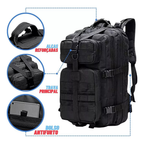 Mochila Militar Tática 40l Impermeável Grande Camping Litros Reforçada com Bandeira Masculina Feminina