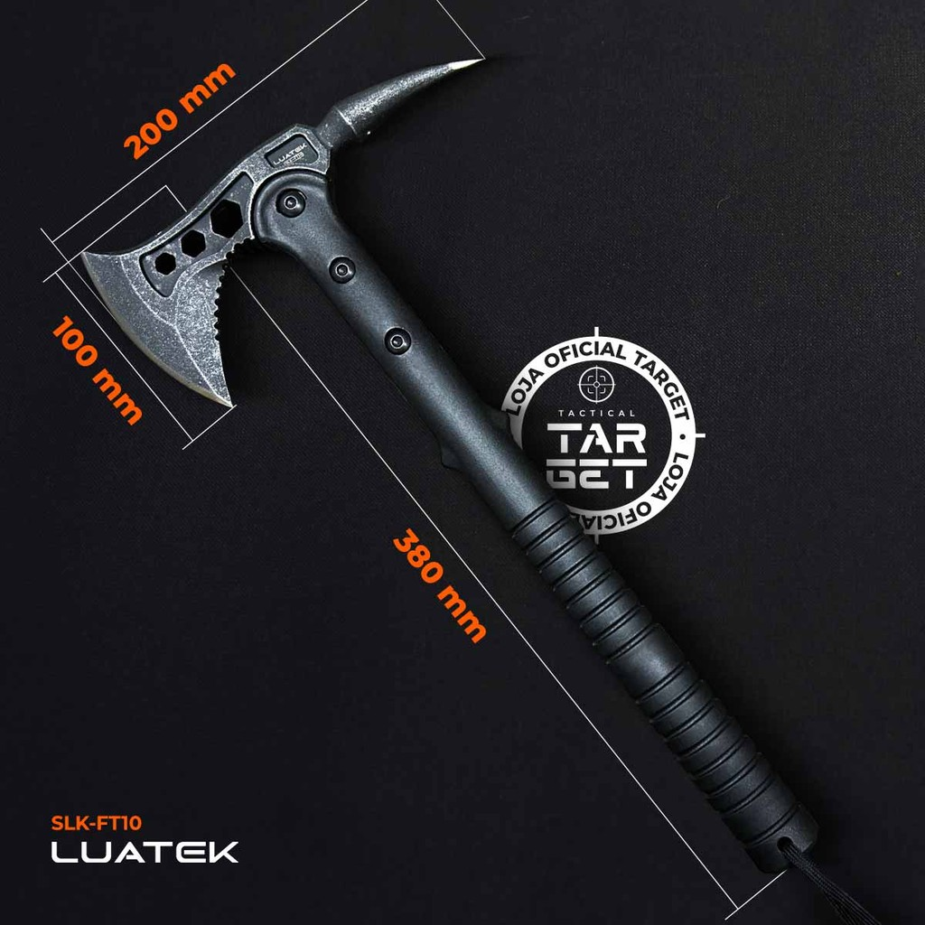 Machado Tático Militar Aço Tomahawk P/ Sobrevivência Caça Pesca Camping Machadinha Afiado SLK FT10