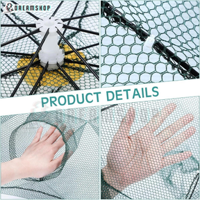 KIT 2 Armadilha Covo Peixe Isca Viva Lambaris Camarões 90x90cm/ peixes com 8 entradas Rede Retrátil