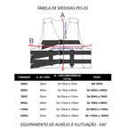 Colete Flutuador Pesca Vopen 30kg 50kg 70kg 90kg 110kg 130kg