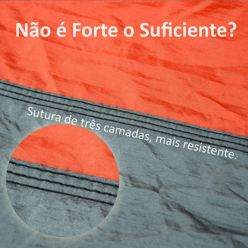 Rede De Dormir Casal 300kg Lazer Camping Selva Nylon 210t Rede Descanso JOYFOX