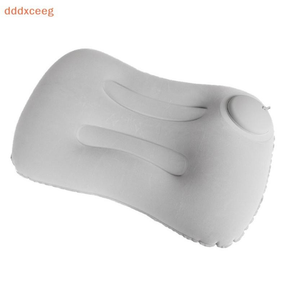 Travesseiro inflável portátil ultraleve adequado para viagens ao ar livre, acampamento, travesseiro de pescoço